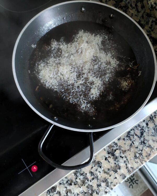 Receta de arroz negro